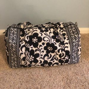 Vera Bradley Black/White Duffel Bag
